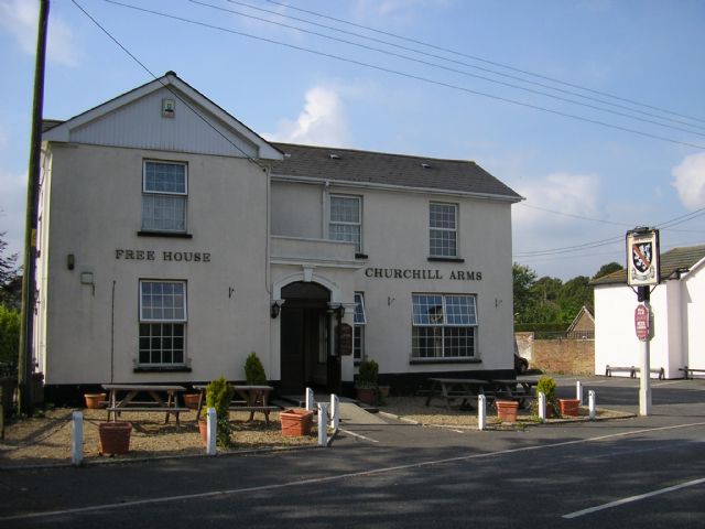The Churchill Arms, Sturminster Marshall, Wimborne, Dorset